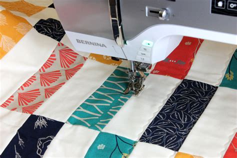 Simple Strips Quilt-along Part 4 - Decorative Stitch Machine Quilting • WeAllSew • BERNINA USA’s ...