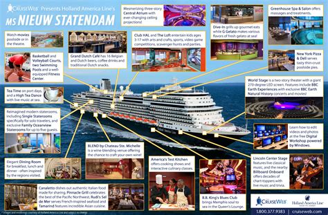 Holland America's ms Nieuw Statendam Cruise Ship, 2018 and 2019 ms Nieuw Statendam destinations ...