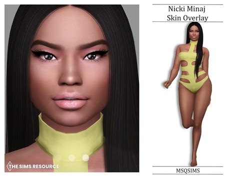 The Sims Resource - Nicki Minaj Skin Overlay