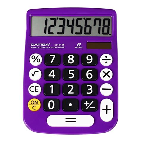 CATIGA CD-8185 Office and Home Style Calculator - 8-Digit LCD Display - Suitable for Desk and On ...