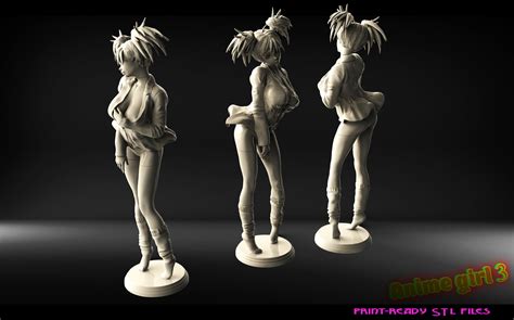 Free Anime 3d Print Files : 3d Anime Model Models Girl Print Stl ...