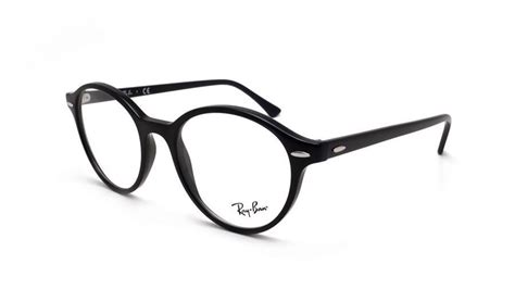 Ray Ban Frames Men's Plastic Eyeglasses Round Shiny Black RB 7118 2000 ...