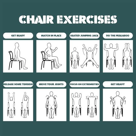 Senior Citizen Printable Chair Exercises For Elderly With Pictures