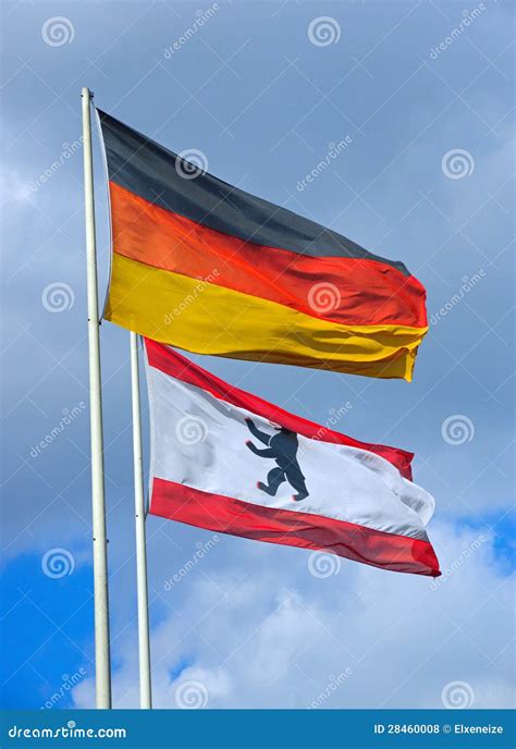 The German And The Berlin Flag Royalty Free Stock Photos - Image: 28460008