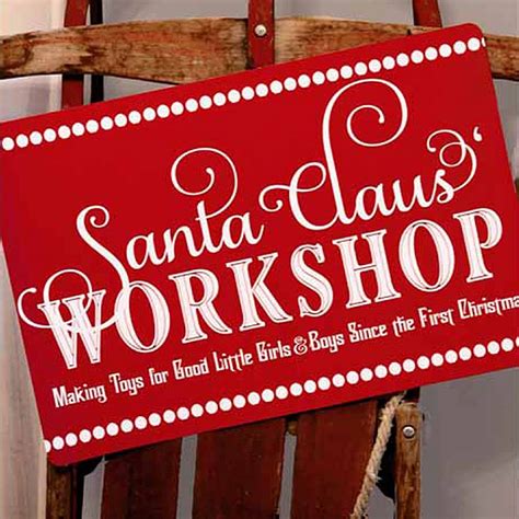 Santa's Workshop Sign Printable - Printable Word Searches