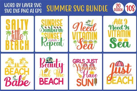 Summer SVG Bundle Bundle · Creative Fabrica