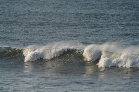 Large Waves Breaking in the Open Ocean during a Tropical Storm Stock Photo - Image of space ...