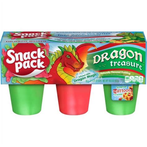 Snack Pack® Dragon Treasure Flavored Pudding Cups, 6 ct / 19.5 oz - Kroger