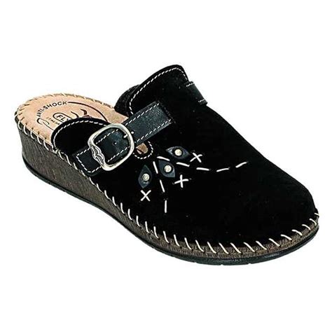 Fly Flot Women's Slippers 863 190 black, Gr. 36 - 42, full leather ...