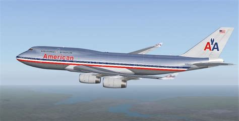 American Airlines livery for default 747-400 - Repaint-Requests - X ...