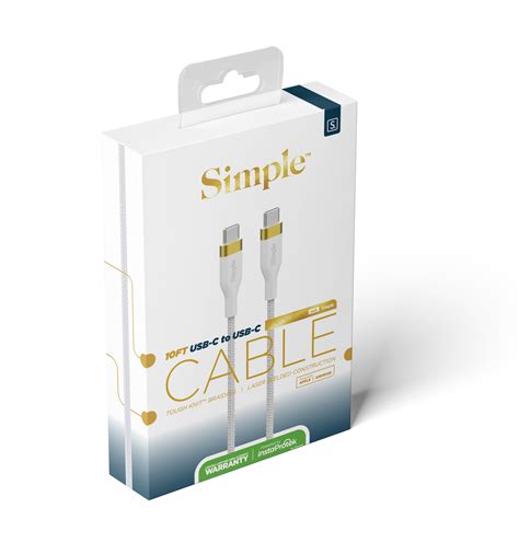 10 Ft - USB-C Cable with USB-C Connector – mysimpleus