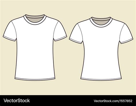 Blank t-shirts template Royalty Free Vector Image