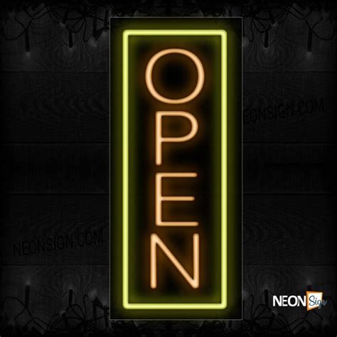 Vertical Neon Open Sign | NeonSign.com