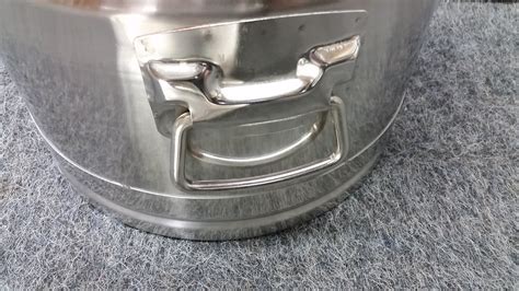 5 Gallon Stainless Steel Pail with Sanitary Bottom Stainless Steel Pails » Used Stainless Steel ...