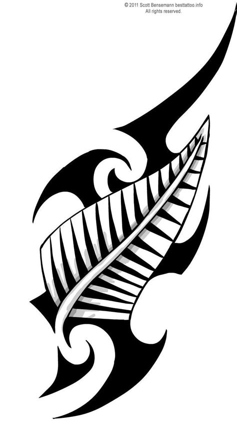 Silver fern | Fern tattoo, Maori tattoo, Marquesan tattoos