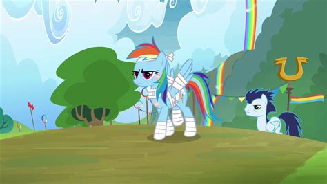 Image - Rainbow Dash and Soarin walking proud S4E10.png - My Little Pony Friendship is Magic Wiki