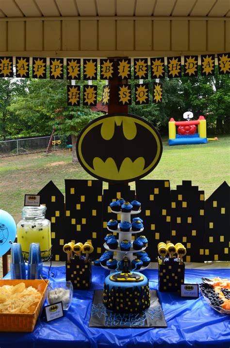 batman themed party ideas for kids - Google Search | Fiesta de cumpleaños batman, Fiesta de ...