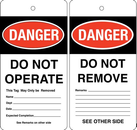 Free Printable Lockout Tagout Signs