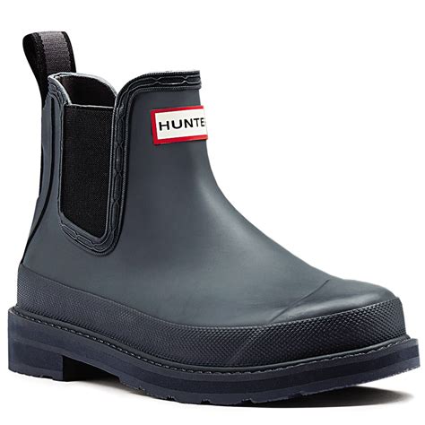 Mens Hunter Original Pulltab Lightweight Chelsea Snow Rain Ankle Boots US 7-13