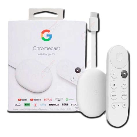 Google Chromecast 4th Gen 4K HDR HDMI Streaming/Mirroring To TV w ...