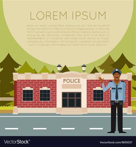 Police department banner3 Royalty Free Vector Image