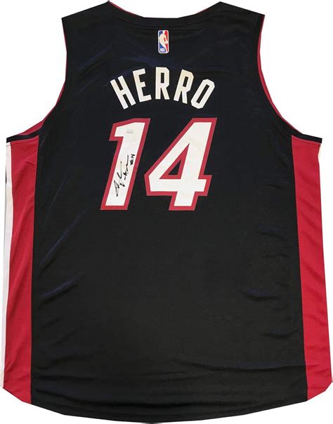 Tyler Herro Autographed Black Licensed Miami Heat Jersey (JSA ...