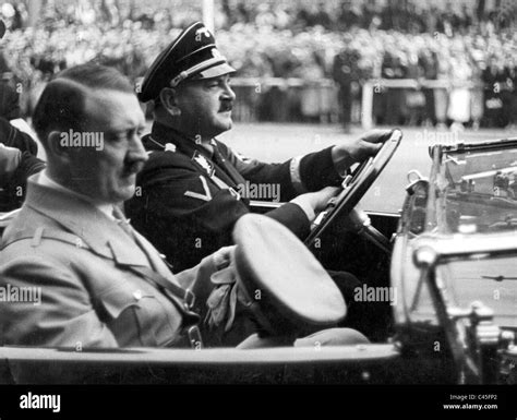 Adolf Hitler and driver Julius Schreck Stock Photo: 37001498 - Alamy