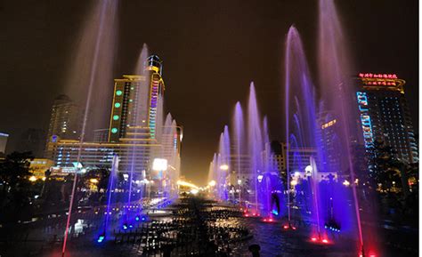 Saudi Arabia Riyadh Boulevard Large Music Lighting Fountain Show ...