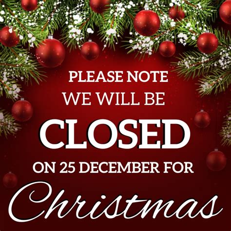 Church Office Closed For Christmas