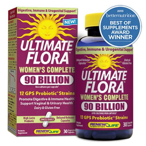 ReNew Life’s Ultimate Flora™ Probiotic Women’s Complete 90 Billion Wins 2013 Best of Supplements ...