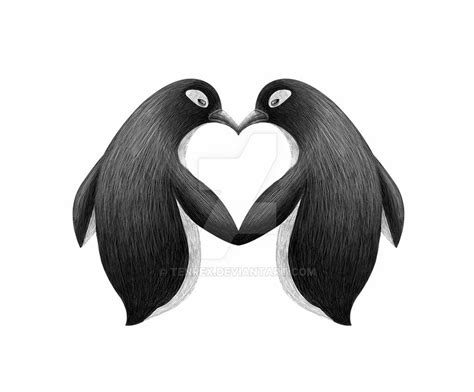 Penguin love by Tenrex on DeviantArt | Penguin tattoo, Penguin love ...