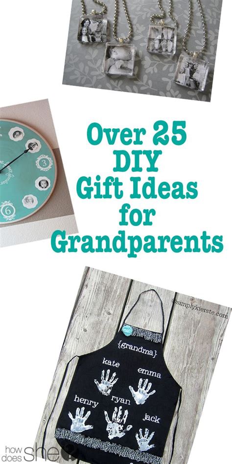 Over 25 DIY Gift Ideas for Grandparents | Grandparent gifts, Homemade christmas gifts, Grandma gifts