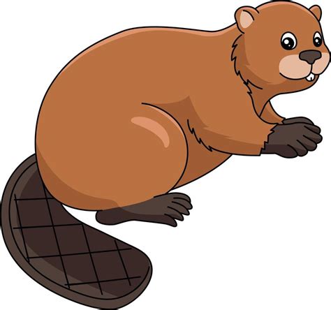 Beaver Cartoon Colored Clipart Illustration 6458295 Vector Art at Vecteezy