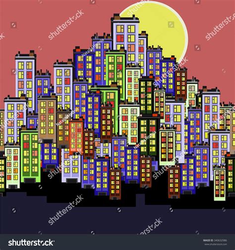 City Seamless Texture Stock Vector (Royalty Free) 340632986 | Shutterstock