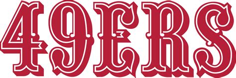 San Francisco 49ers Wordmark Logo - National Football League (NFL) - Chris Creamer's Sports ...