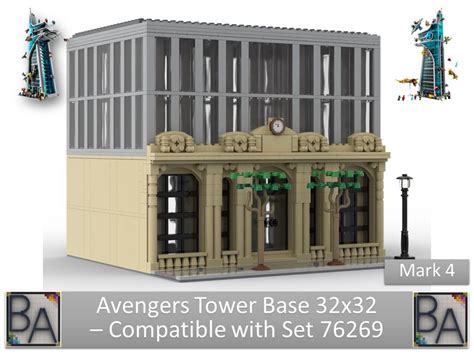 LEGO MOC Avengers Tower Base 32x32 - Compatible with Set 76269 (Mark 4) by Brick Artisan ...