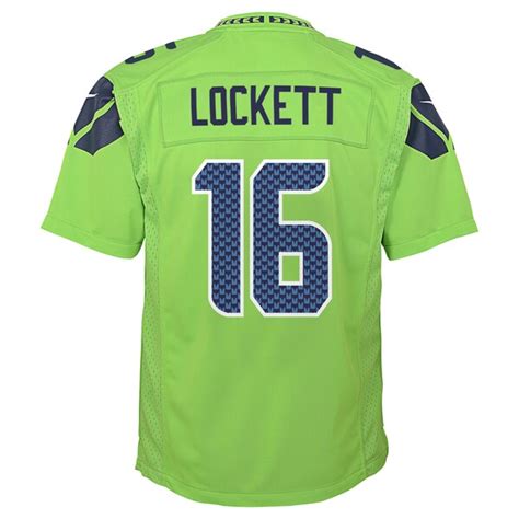 Youth Seattle Seahawks Tyler Lockett Nike Green Color Rush Game Jersey - NFLShop.com