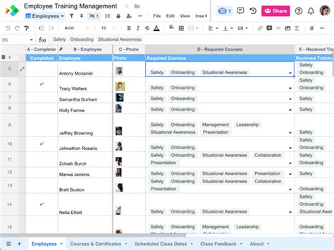 Training Log Template Excel