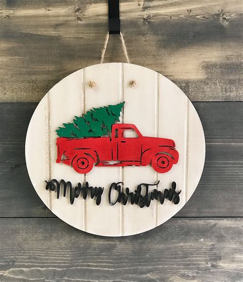 Merry Christmas Wooden Sign Cut-out 22" – Personalized to Impress