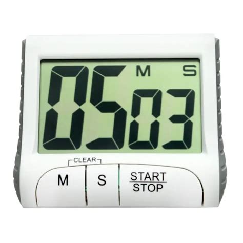 Portable Digital Countdown Timer Clock Large LCD Screen Alarm for ...