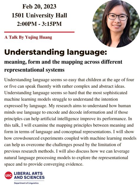 "Understanding Language: Meaning, Form and the Mapping Across Different Representational Systems ...