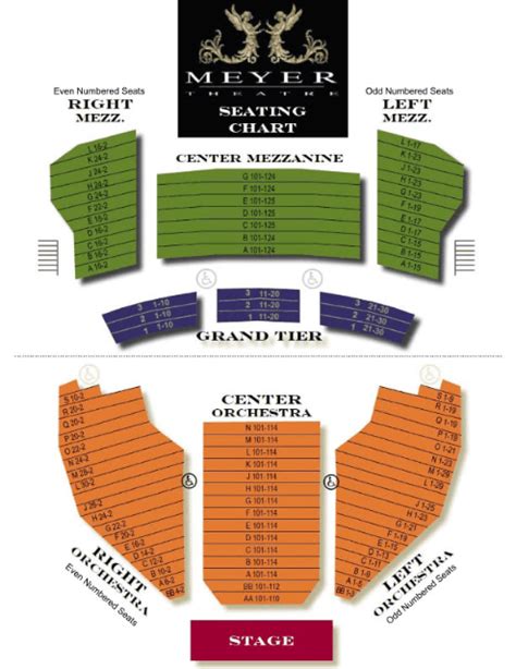 Weidner Center Seating Chart