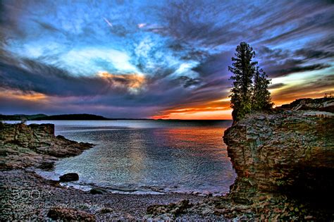 Photograph Sunset at Presque Isle Park in Marquette, Michigan by Joey Lax-Salinas on 500px