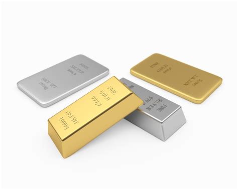 Premium Photo | Various gold and silver bars