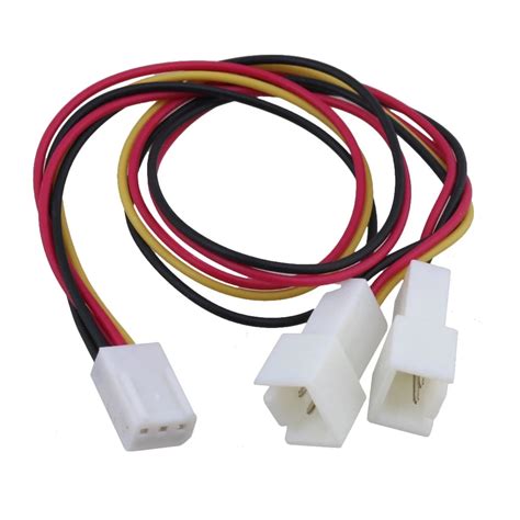 27cm 12V PC Fan Power 3 Pin female Splitter Extension Cable-in Connectors from Lights & Lighting ...