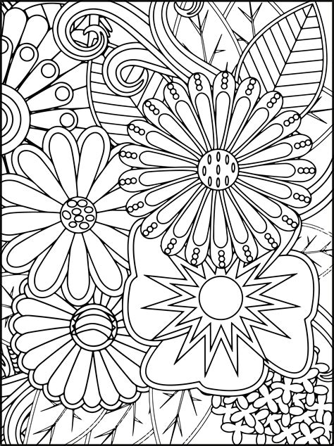 Bloom with Joy: Beautiful Flowers Coloring Pages for Relaxation and Mindfulness | Made By Teachers