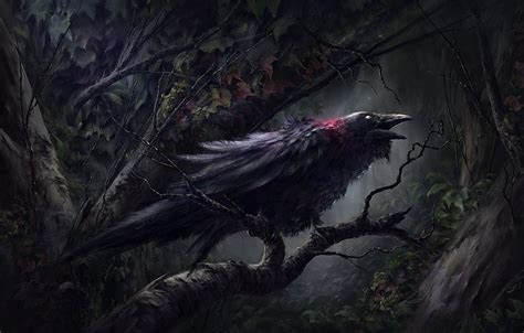 Top 84+ gothic raven wallpaper - in.coedo.com.vn