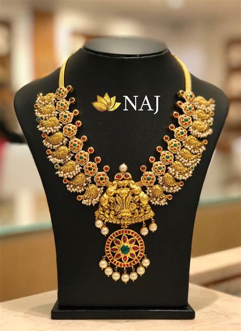 21 Most Beautiful Traditional Gold Necklace & Haram Designs! • South India Jewels Temple Jewelry ...