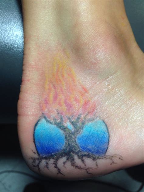 My beloved burning bush tattoo ️ don't wear shoes folks... Shoes kill ...