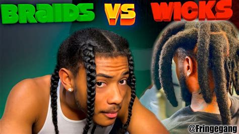 Wicks Dreads vs Huge Braids! Mens Hairstyle - YouTube